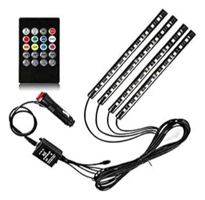 4-Piece RGB LED Strip Light With Remote Control
