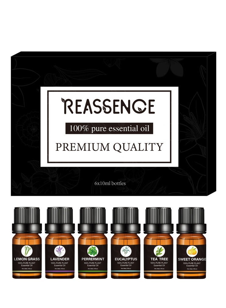 Pack Of 6 Aromatherapy Essential Oils Humidifier Essential Oil Multi Scented Multicolor Gift Set  - Image 1