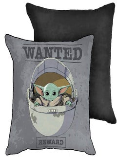 Jay Franco Jay Franco Star Wars The Mandalorian Wanted Reward Decorative Pillow Cover - Throw Pillow Cover Features The Child Baby Yoda Grogu - Kids Super Soft Bedding (Official Star Wars Product)  - Image 5