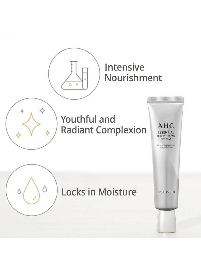 AHC Aesthetic Hydration Cosmetics Facial Moisturizer Essential Eye Cream for Face AntiAging Hydrating Korean Skincare OZ, 0.33 Ounce - Image 4