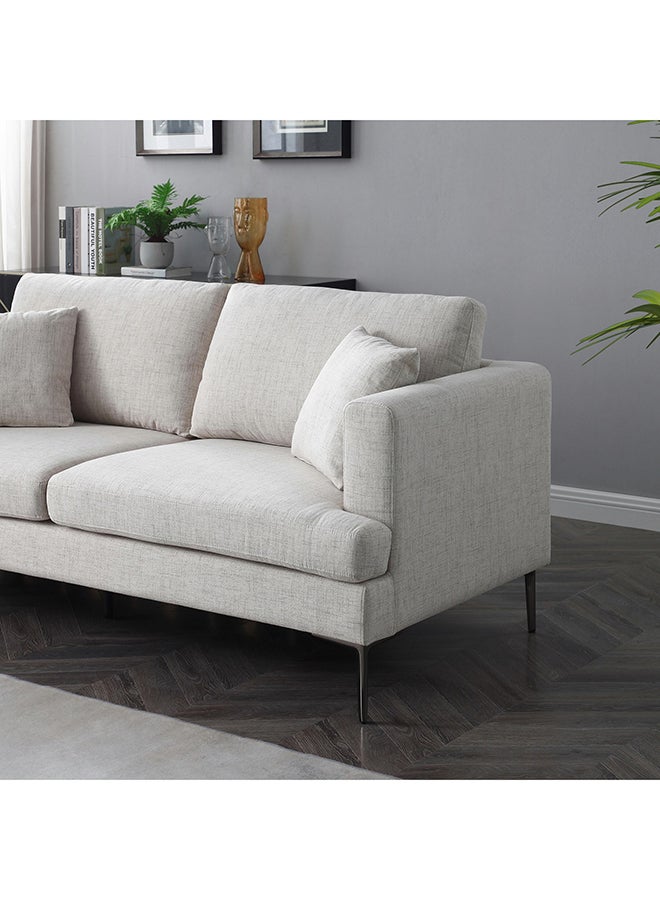 Home Box Amare 3-Seater Sofa with 2 Cushions and 1 Round Bolster 88 x 89 x 200 cm - Image 3
