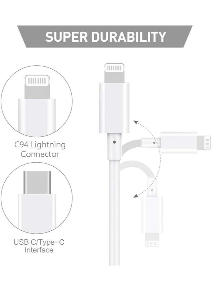 Lightning Cable 2M Apple MFi Certified Power Delivery Fast Charger Cord for iPhone 12/12 Mini/12 Pro/12 Pro Max/11 Pro/11 Pro Max/X/XS/XR/XS Max/8/8 Plus/iPad/AirPods