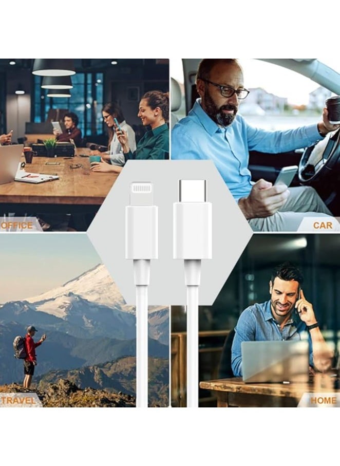 Lightning Cable 2M Apple MFi Certified Power Delivery Fast Charger Cord for iPhone 12/12 Mini/12 Pro/12 Pro Max/11 Pro/11 Pro Max/X/XS/XR/XS Max/8/8 Plus/iPad/AirPods