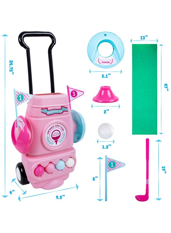 هابينيست مجموعة جولف هابينست للبنات الصغار، لون وردي - Image 2