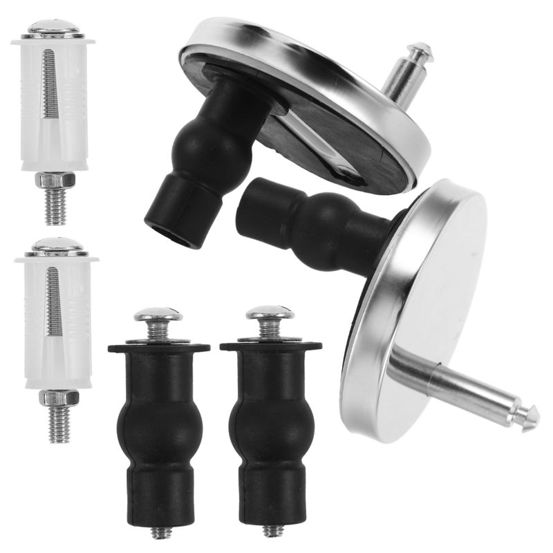 Heavy Duty Toilet Seat Fasteners Replacement Kit 6 Pcs Concealed Design Easy Installation - Image 2