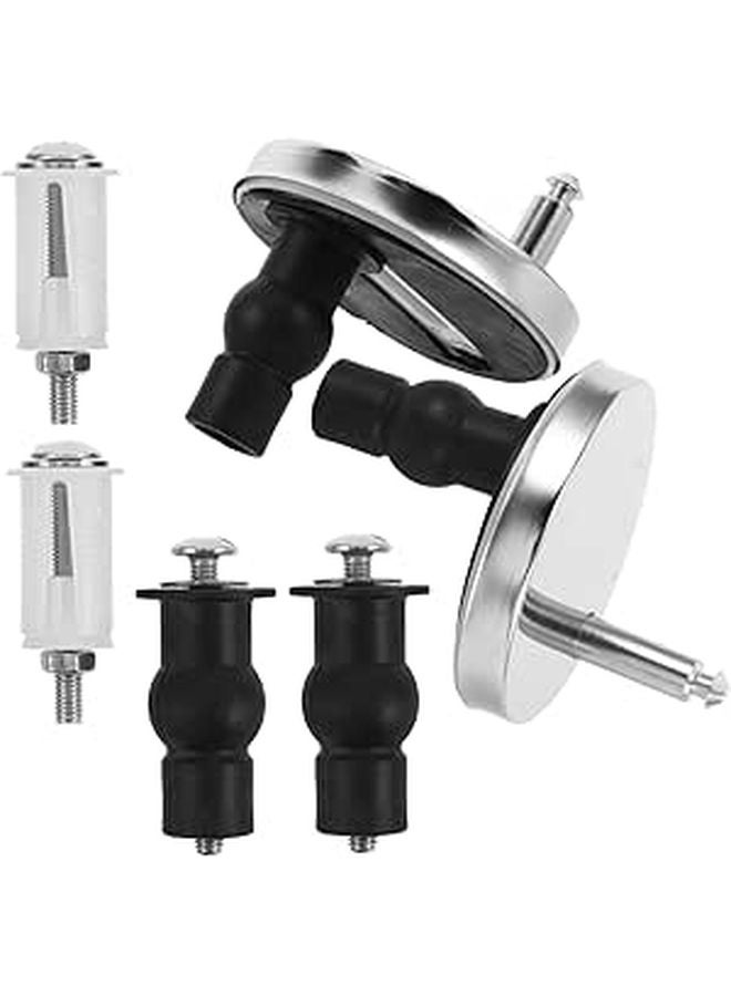 Heavy Duty Toilet Seat Fasteners Replacement Kit 6 Pcs Concealed Design Easy Installation - Image 1