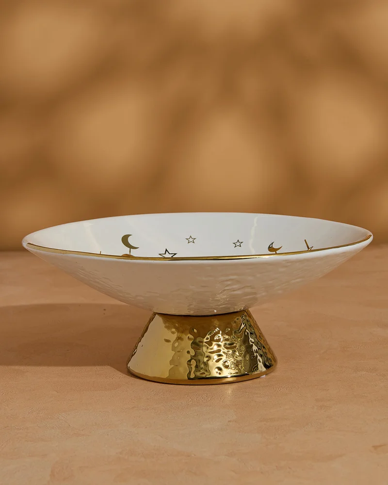 REDTAG Gold Footed Decorative Bowl