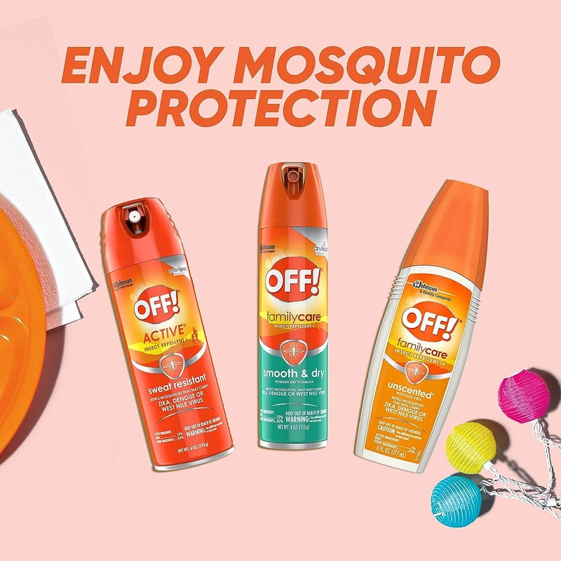 OFF! Active Insect Repellent  Sweat Resistant  Repells Mosquitoes  6 oz ( Pack of 12) - Image 4