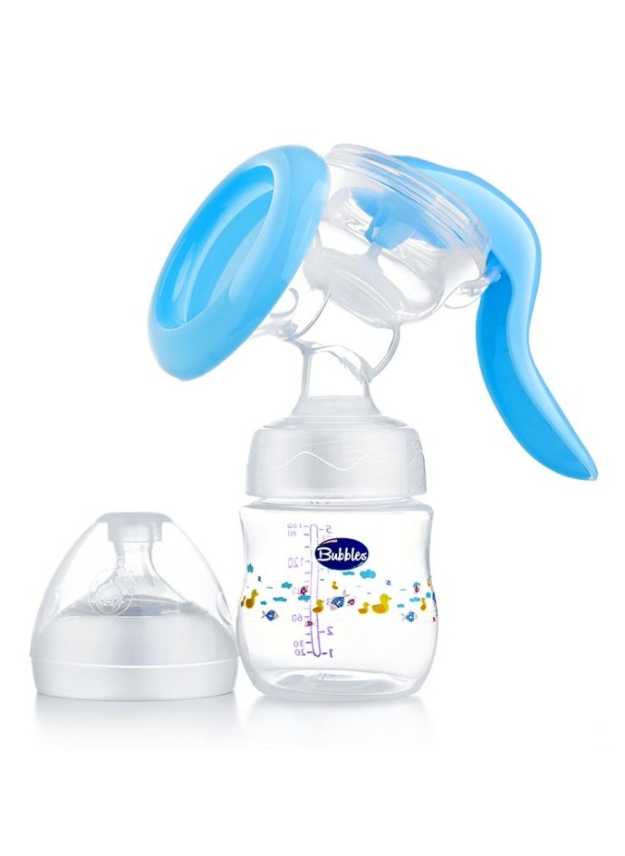 Bubbles Natural Built-in Breast Pump with Bottle – 150 ml (Blue) - pzsku/Z38B374917ACCF61F01BCZ/45/_/1737905197/f60b66c4-a5a5-4da2-86ca-441170903983