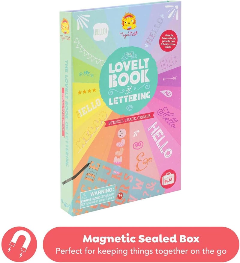 Tiger Tribe The Lovely Book of Lettering - Creative Art Craft Kit for Budding Graphic Designers, Multicolored - Image 3