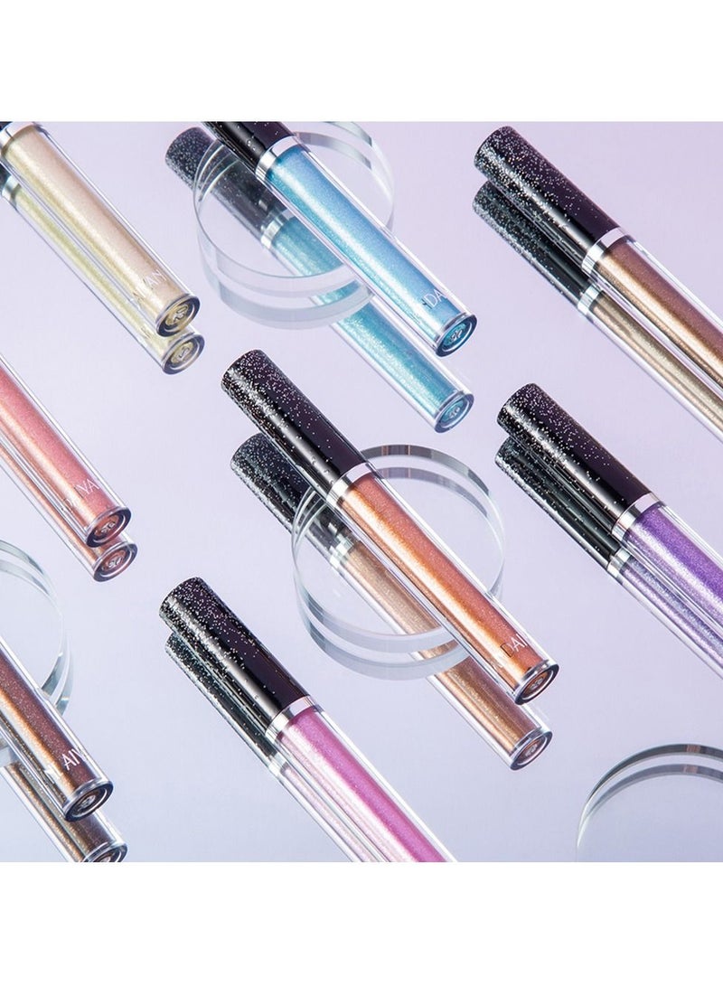 هاندايان مجموعة ظلال عيون سائل لامعة تدوم طويلاً 12 لونًا - Image 5