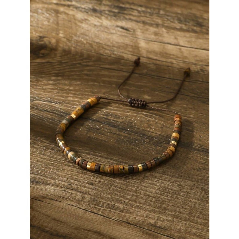 Inspirational Gift Bracelet, Women's Healing Natural Stone Bracelet - Wishing You A Speedy Recovery, Gift For Female Friends, Sisters, Girls - Life Is Difficult, But You Are Also Strong  Bracelet - Image 4