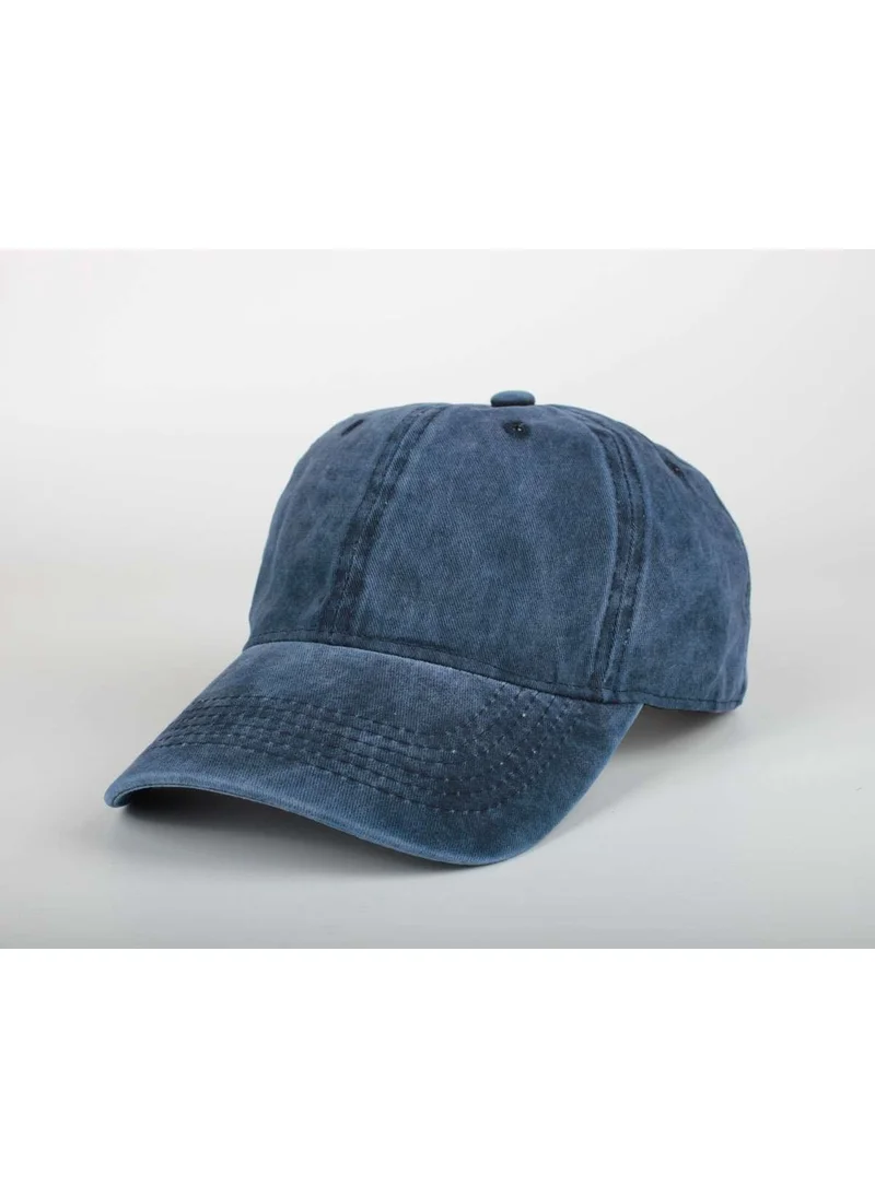 Şapka Market Hat Market Plain Vintage Cap Hat Navy Blue