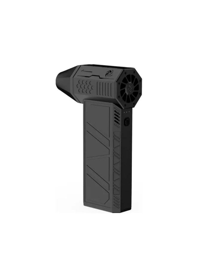 Jet Dry Mini Blower Super Turbo Fan – Portable Handheld Compressed Air Duster with LED Light – USB Rechargeable for Car, PC Cleaning & Inflatables. - Image 2