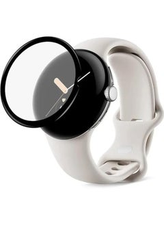 ELMO3EZZ Screen Protector Compatible with Google Pixel Watch 1/2, Soft 3D Curved Edge Protective Film [Anti-Scratch] [Bubble Free] [Highly Shatter Resistant] [Highly Sensitive] (Not Glass)