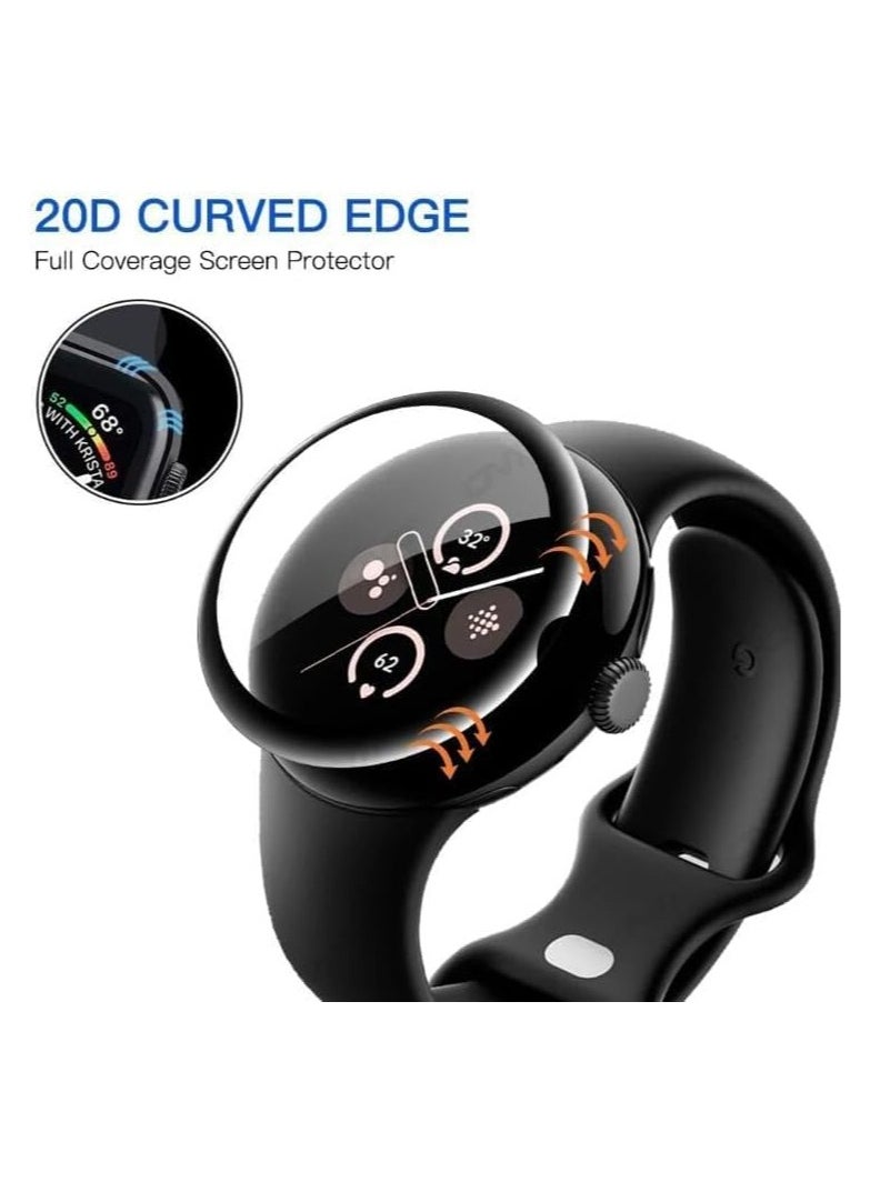 Generic - ELMO3EZZ Screen Protector Compatible with Google Pixel Watch 1/2, Soft 3D Curved Edge Protective Film [Anti-Scratch] [Bubble Free] [Highly Shatter Resistant] [Highly Sensitive] (Not Glass) - Image 1