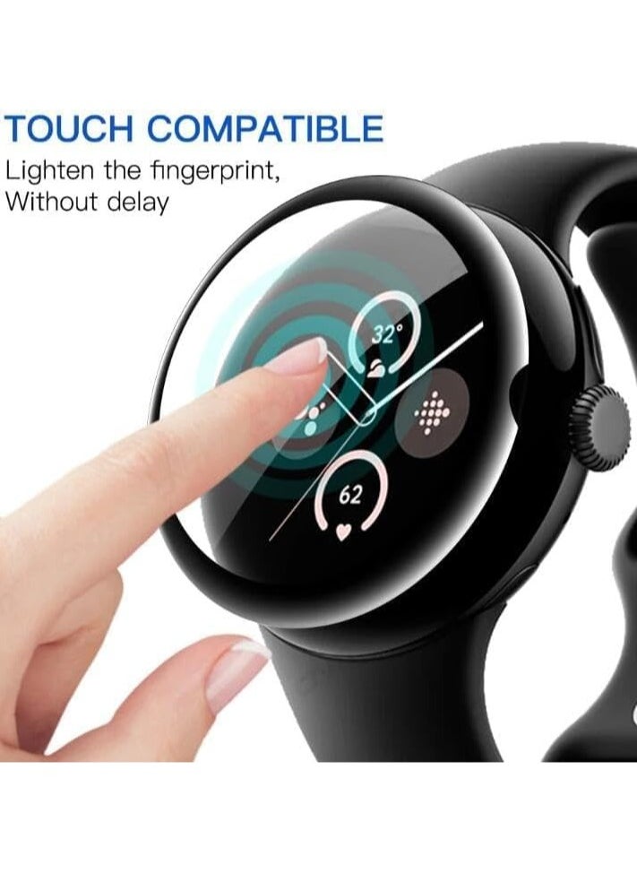 Generic - ELMO3EZZ Screen Protector Compatible with Google Pixel Watch 1/2, Soft 3D Curved Edge Protective Film [Anti-Scratch] [Bubble Free] [Highly Shatter Resistant] [Highly Sensitive] (Not Glass) - Image 1