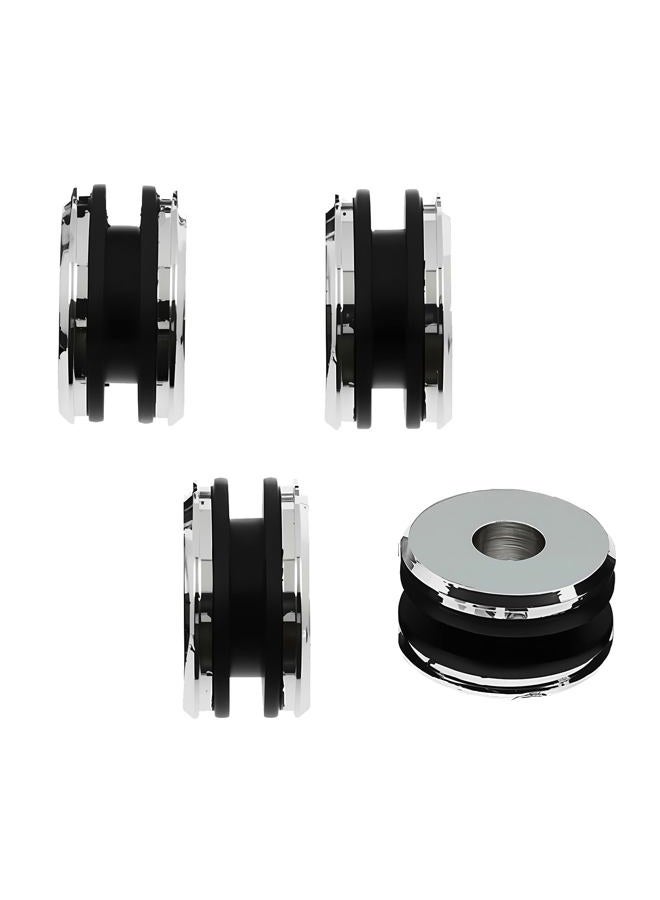TCMI Chrome Harley Detachable Docking Hardware Kit Saddlebag Docking Bushings Fits for Harley 2003-2017 Flstc Models Equipped with Quick-Detach Saddlebag Kit P/N 90200641a And Detachable Accessories (6) - Image 1