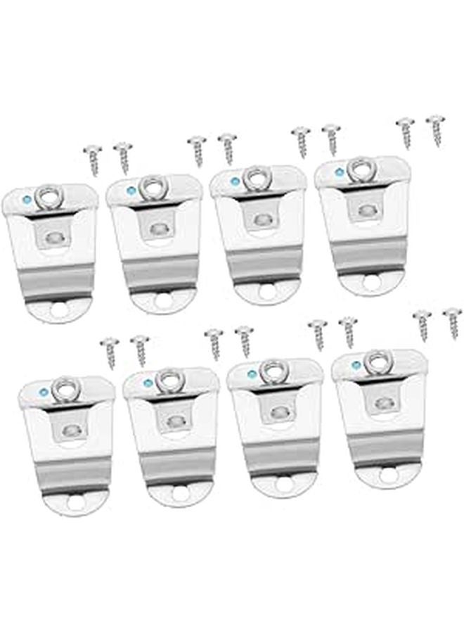 8 Pcs Black Car Microphone Hook Clips Mount Holders for Easy Installation Vehicle Communication - Image 1