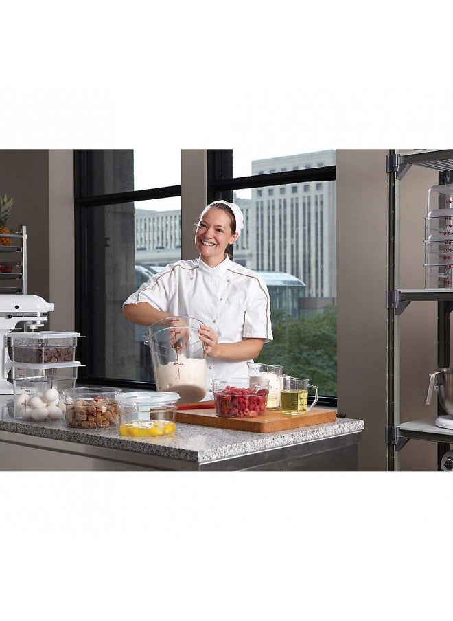 Cambro - Cambro RFSCW2135 Camwear 2-Quart Round Food Storage Container, Polycarbonate, Clear, NSF, Pack of 12 - Image 1