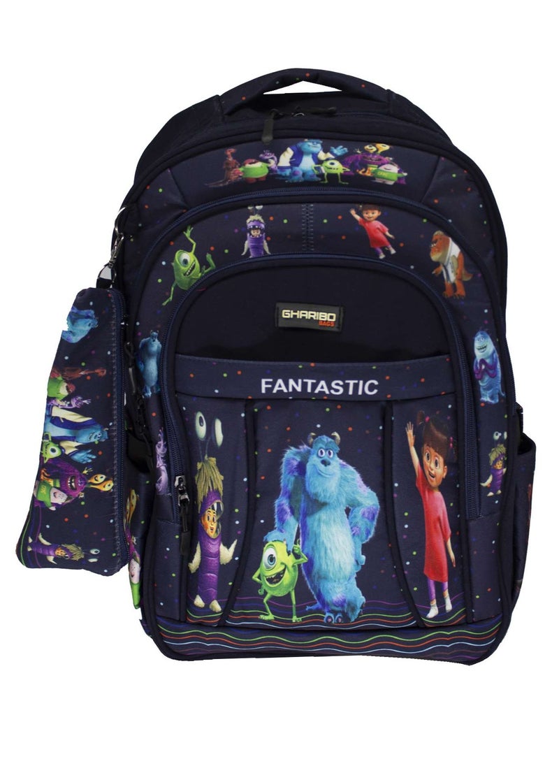 Gharibo Bags - School backpack model 19 Monsters Inc - Image 1