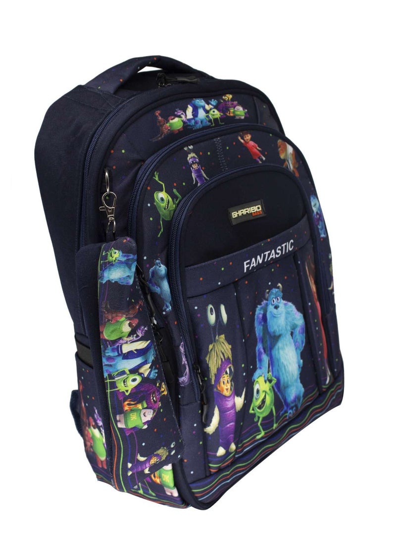 Gharibo Bags - School backpack model 19 Monsters Inc - Image 1