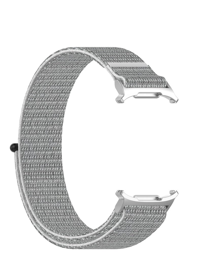 No Gap Nylon Strap Compatible with Samsung Galaxy Watch 7 Ultra Band Woven Nylon Sport Replacement Bands for Galaxy Watch 7 Ultra 47mm Women Men Wristband (Sea shell) - Image 4