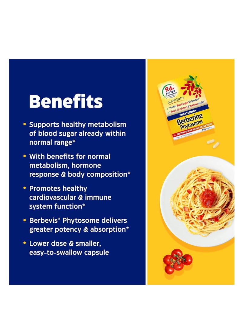 ENZYMEDICA - Enzymedica, Berberine Phytosome, 60 Capsules - Image 1