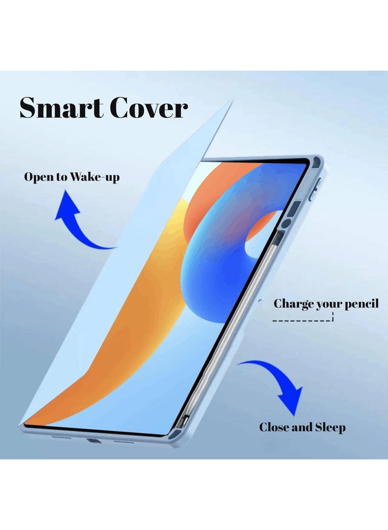 Aookay Hybrid Case Compatible with Huawei Matepad 11.5 Inch (2025/2023) Cover, Multi-Angle Stand Flip Hard PC Case with Pen Holder Protective Stand Cover (Sky Blue)  - Image 3