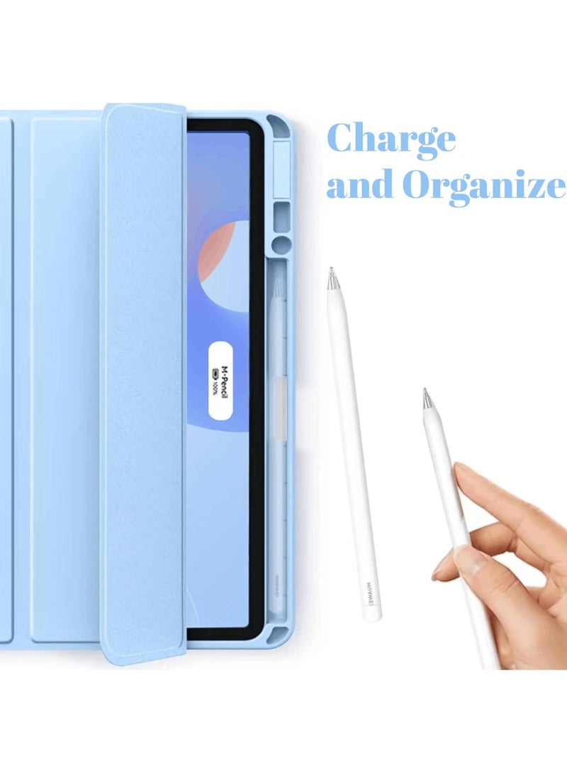 Aookay Hybrid Case Compatible with Huawei Matepad 11.5 Inch (2025/2023) Cover, Multi-Angle Stand Flip Hard PC Case with Pen Holder Protective Stand Cover (Sky Blue)  - Image 4