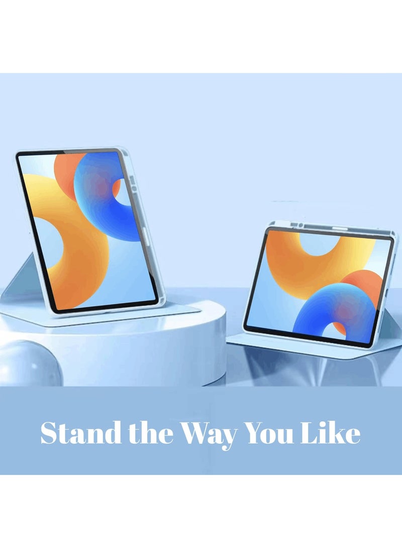 Aookay Hybrid Case Compatible with Huawei Matepad 11.5 Inch (2025/2023) Cover, Multi-Angle Stand Flip Hard PC Case with Pen Holder Protective Stand Cover (Sky Blue)  - Image 2