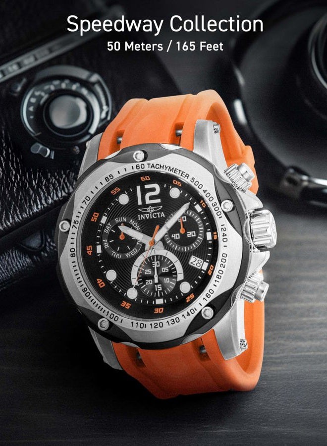 Invicta Men's 20072 Speedway Analog Display Swiss Quartz Orange Watch, Stainless Steel, Quartz Movement - Image 5