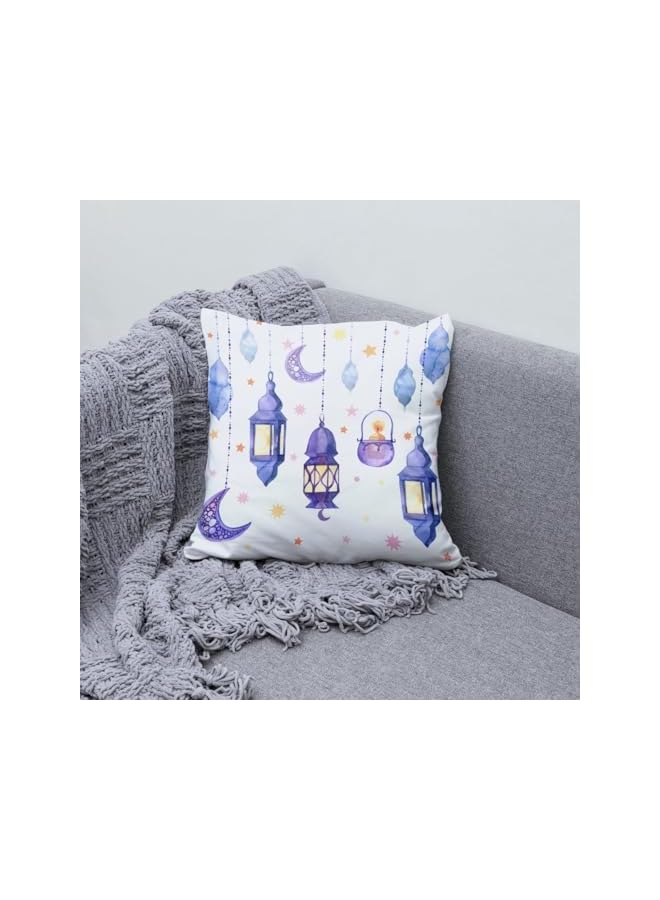 The Bros Ramadan Mubarak Pillow Covers, 18x18'' Moon Printing Throw Pillow Covers Double Sided, Eid Mubarak Throw Pillow Case Ramadan Decorations for Home Party Decoration, 4Pcs - Image 5