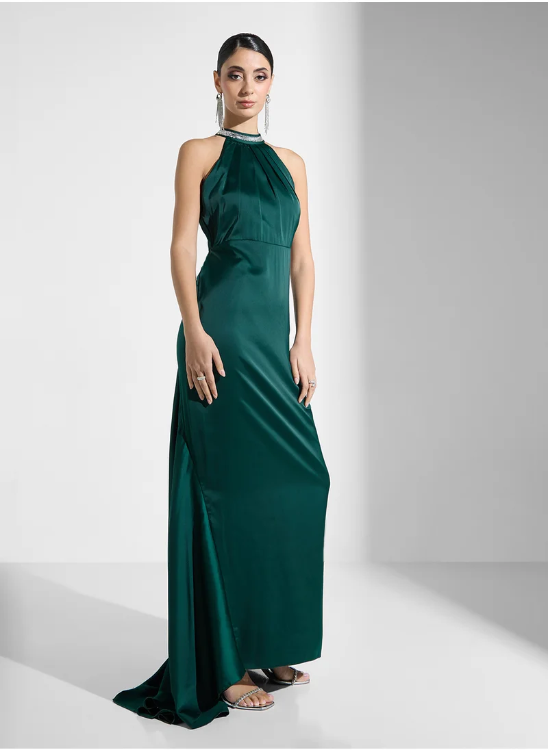 ايلا ليمتد اديشن Halter Neck Dress With Trail