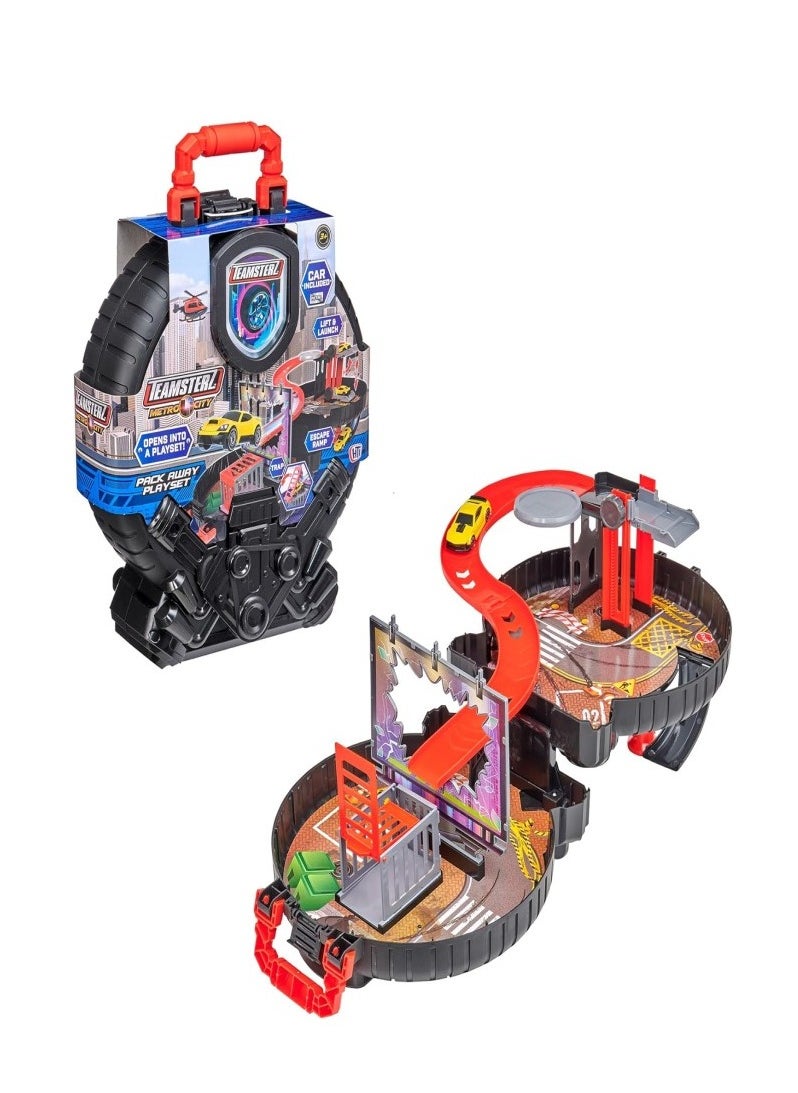 TEAMSTERZ - TZ M/C Packaway Wheel Playset + 1 Car - pzsku/Z38B3FFEA69A34C2655B4Z/45/_/1736751486/775b6ea3-1d0a-4a80-8d2a-cf8dffa9e2d3