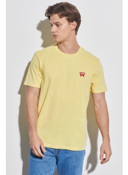Wrangler Men's Yellow Crew Neck T-Shirt  - Image 2