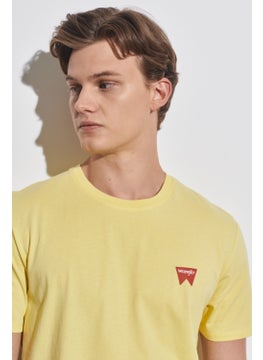 Wrangler Men's Yellow Crew Neck T-Shirt  - Image 3
