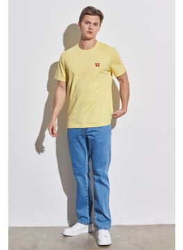 Wrangler Men's Yellow Crew Neck T-Shirt  - Image 4