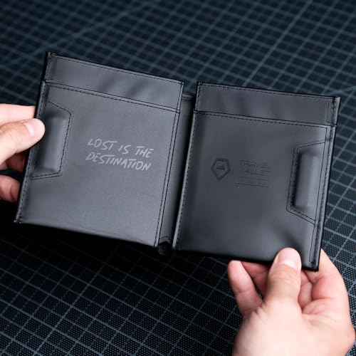 WANDRD Travel Wallet - Leather Wallets for Men - Passport and Credit Card Holder (Black) - Image 3