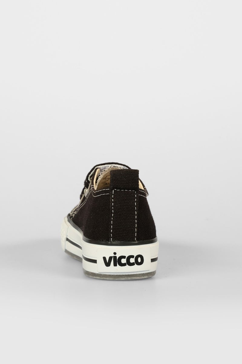 VICCO Bebe Lighted Linen Shoes Kids Black  - Image 5