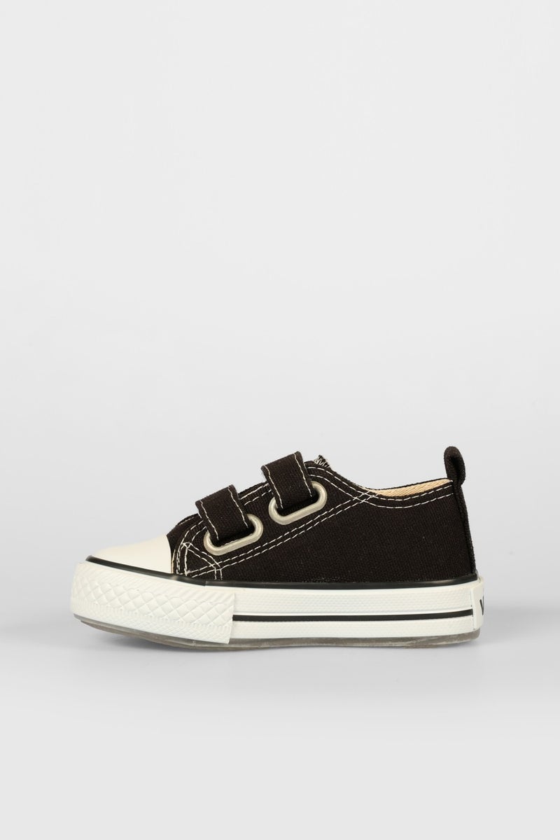 VICCO Bebe Lighted Linen Shoes Kids Black  - Image 2