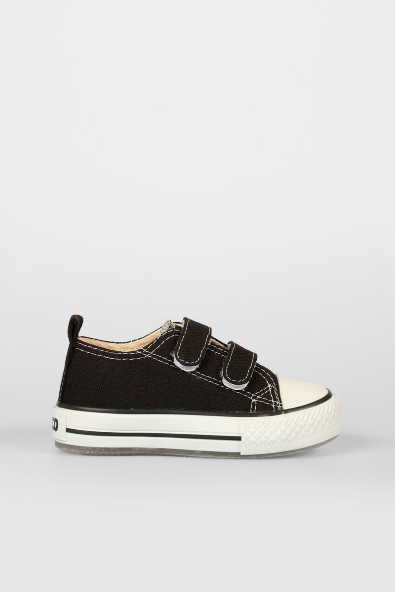 VICCO Bebe Lighted Linen Shoes Kids Black  - Image 1