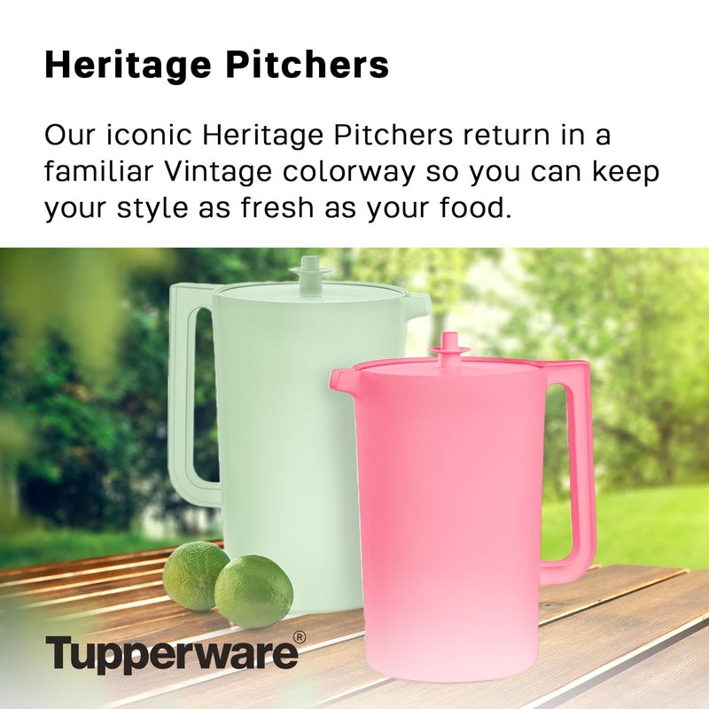 Tupperware Heritage 1 Gallon Pitcher in Mint, Dishwasher Safe and BPA Free - Image 2
