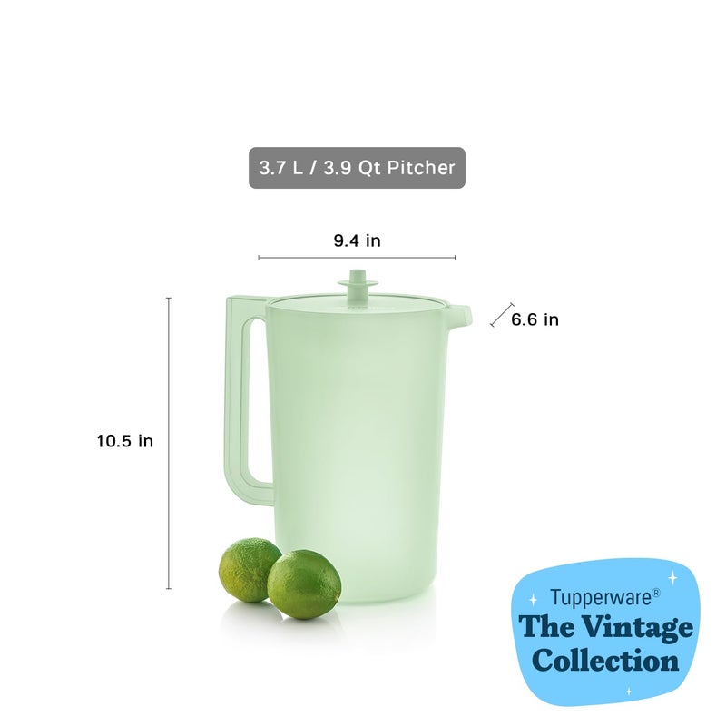 Tupperware Heritage 1 Gallon Pitcher in Mint, Dishwasher Safe and BPA Free - Image 3