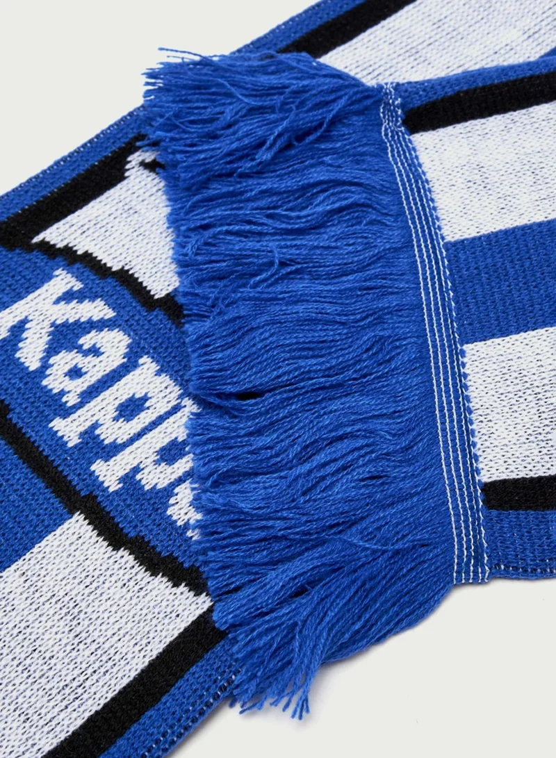 Kappa Logo Striped Scarf