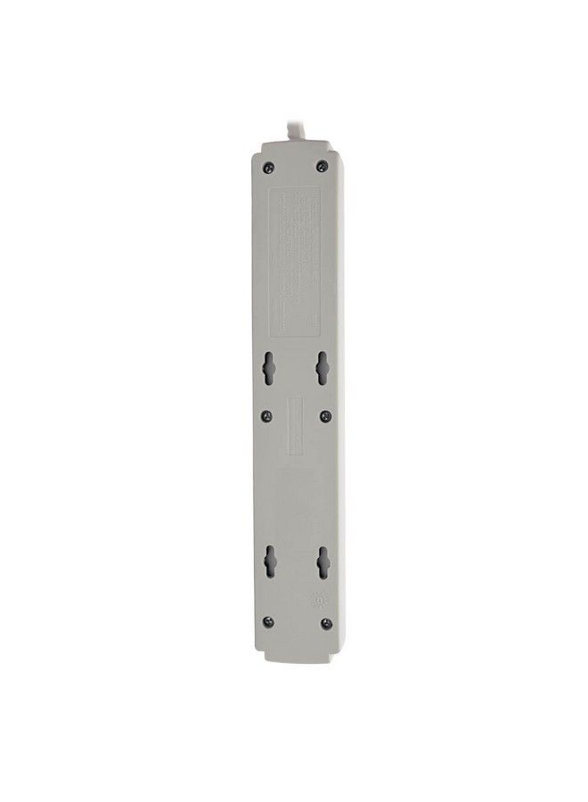 Tripp Lite Surge Protector Power Strip 120V 6 Outlet 8' Cord 990 Joule Flat Plug Gray - Image 3