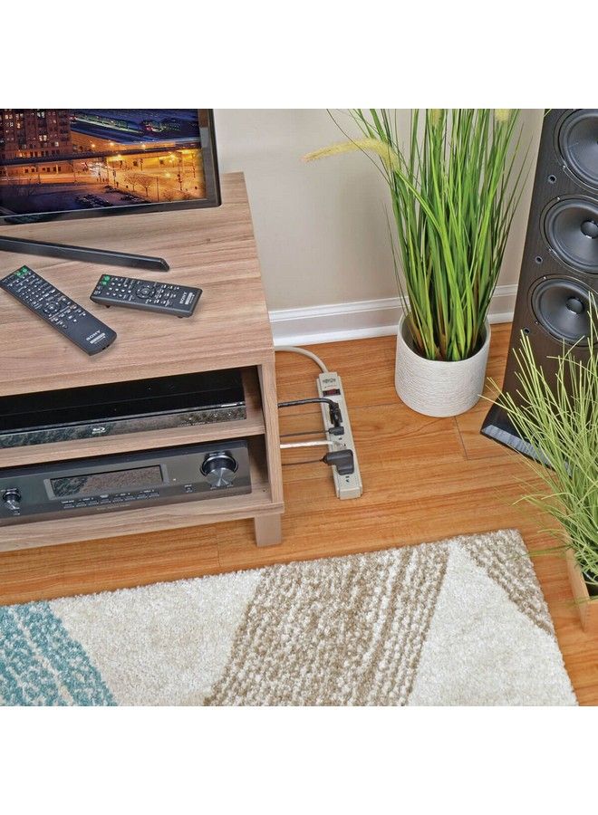 Tripp Lite Surge Protector Power Strip 120V 6 Outlet 8' Cord 990 Joule Flat Plug Gray - Image 5