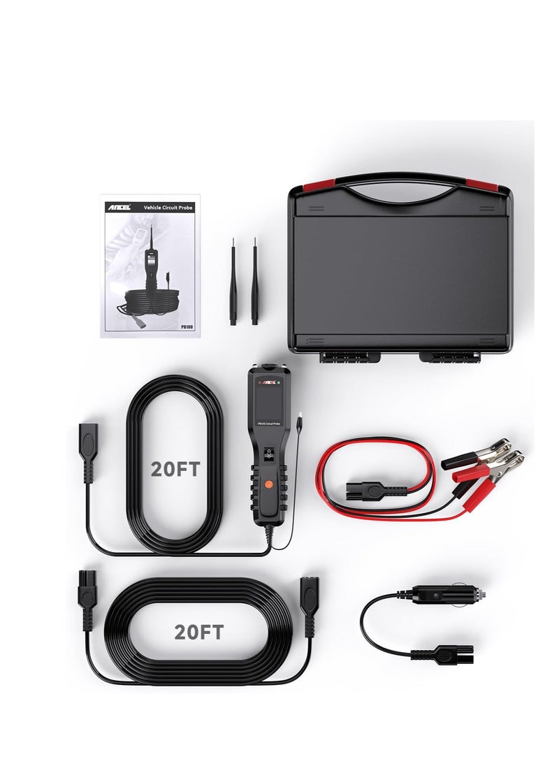 Ancel - ANCEL PB100 Automotive Circuit Tester Power Probe Kit Diagnostic Test Tool Vehicle Electrical System Current Voltage Resistance Diodes Detector with LCD Screen Flashlight for 12V to 24V - Image 1