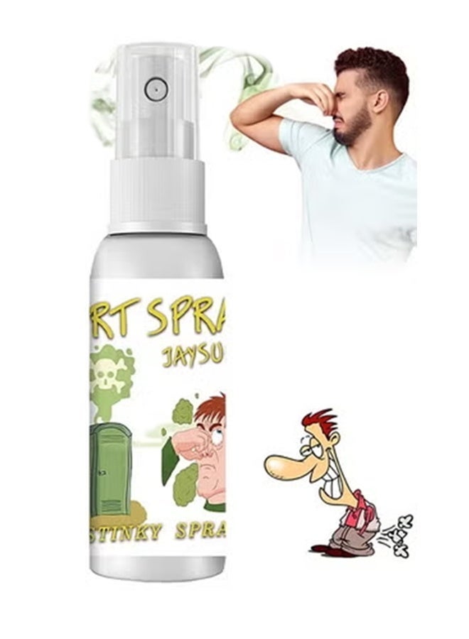 Jaysuing Tricky Long Lasting Smell Funny Spray Joke Toy Have Fun Gift For Boys And Girls 30ML White - Image 1