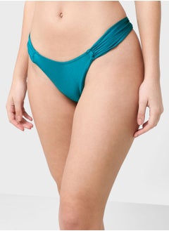 Coconut Cove Plunge Neck Bikini Top And Bottom Set  - Image 4